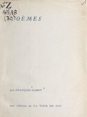 cover image of Poèmes
